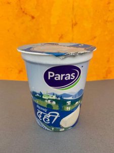 paras dahi packaging