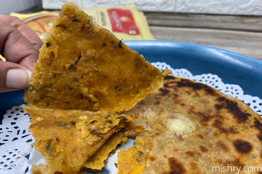 aashirvaad paneer paratha inside