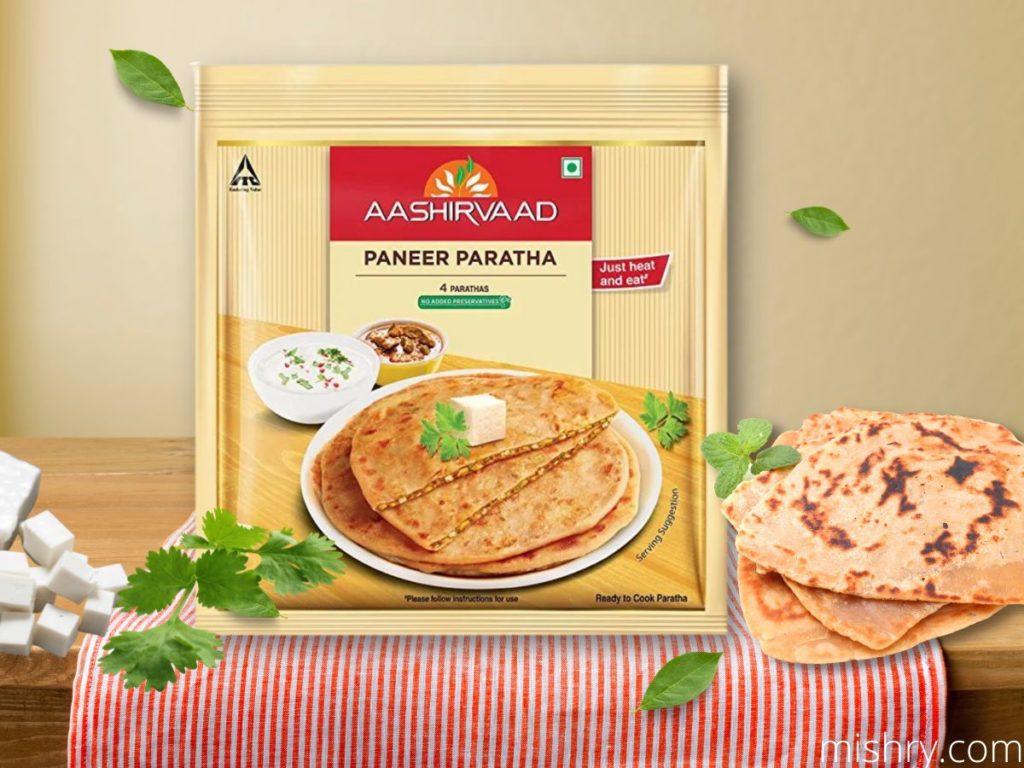 aashirvaad paneer paratha review