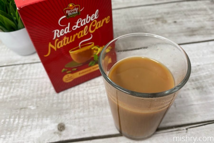 brooke bond red label natural care tea appearance