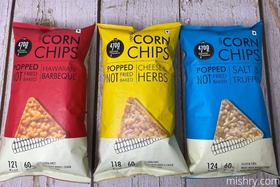 4700 bc corn chips three variants