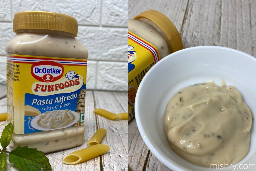 dr oetker funfoods pasta sauces alfredo appearance