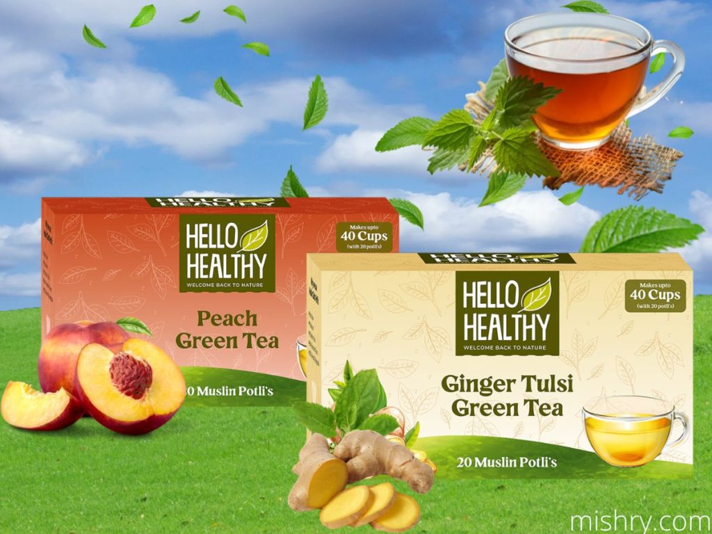 hello healthy green tea