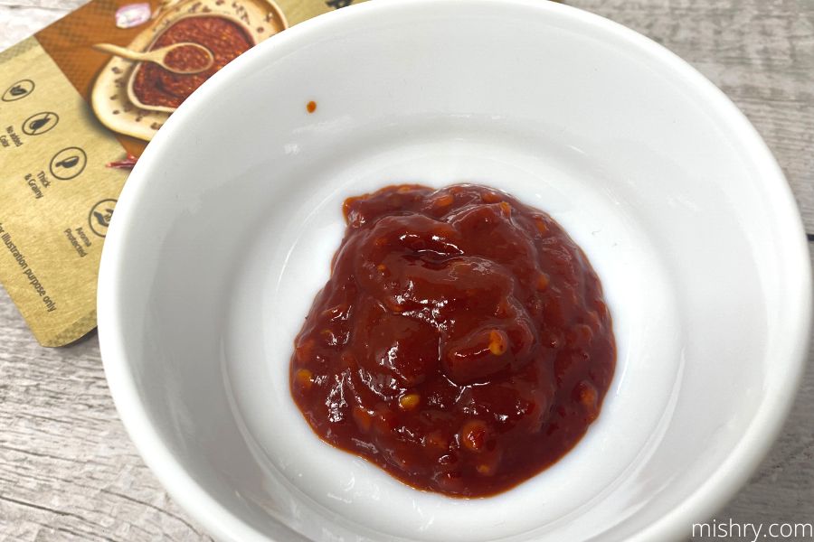 close look at catch schezwan paste