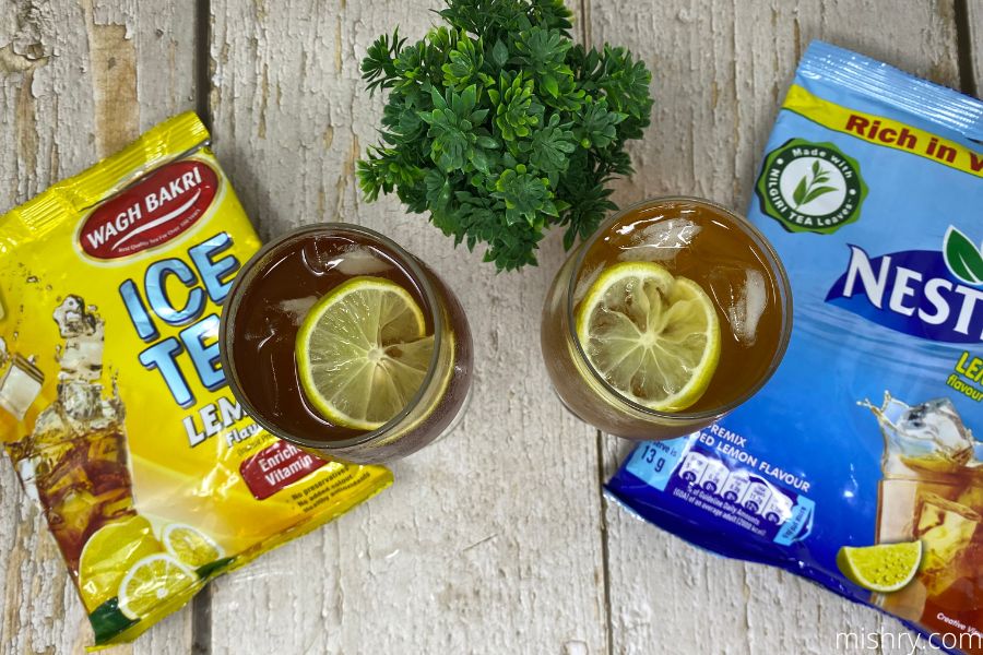 nestea vs wagh bakri lemon iced tea