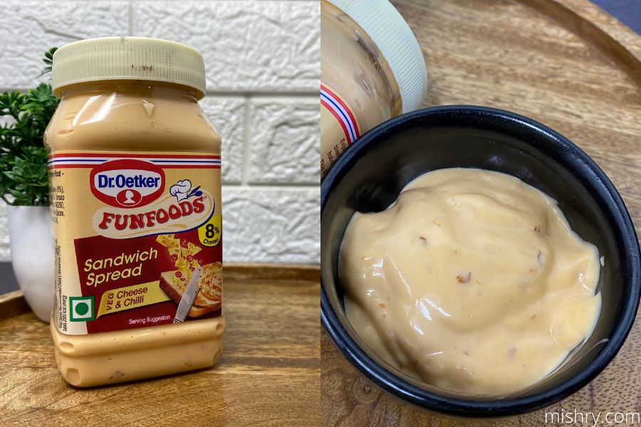 cheese and chilli sandwich spread dr oetker funfoods