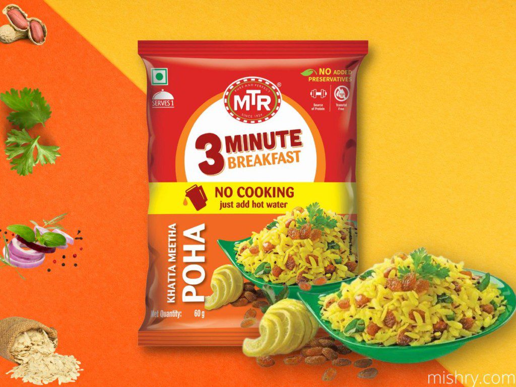 mtr 3 minute breakfast poha review