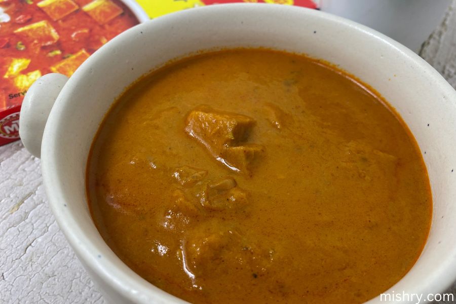 mtr paneer butter masala appearance