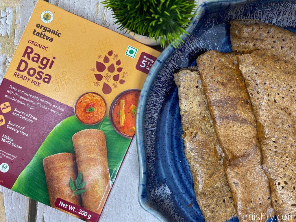 organic tattva ragi dosa mix review