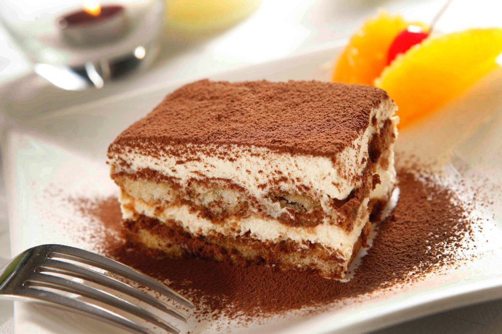 piece of tiramisu cake