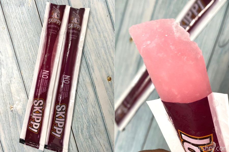 skippi ice pops raspberry