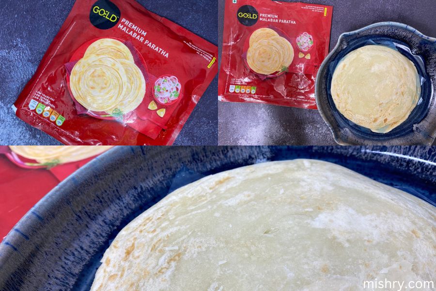 malabar paratha frozen goeld uncooked