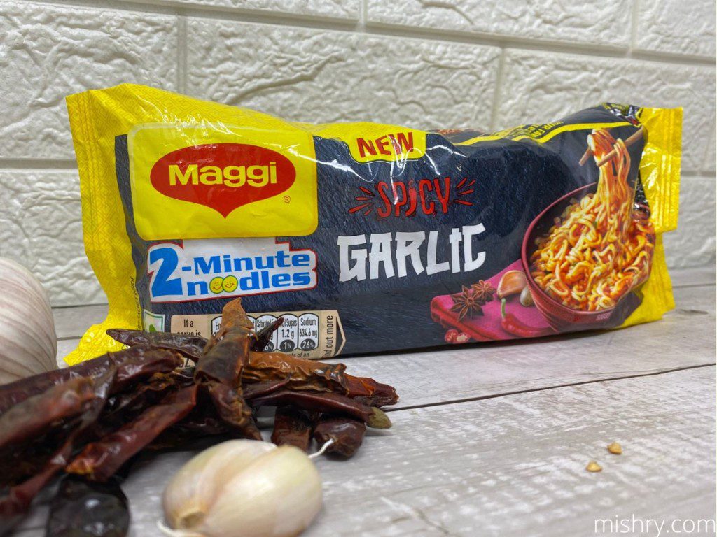 spicy garlic maggi