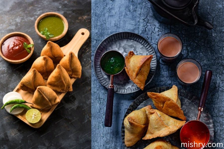 Cricket ball samosas