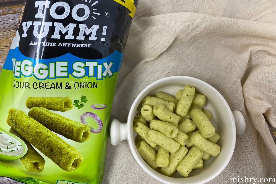 Too Yum Veggie stix sour cream & onion