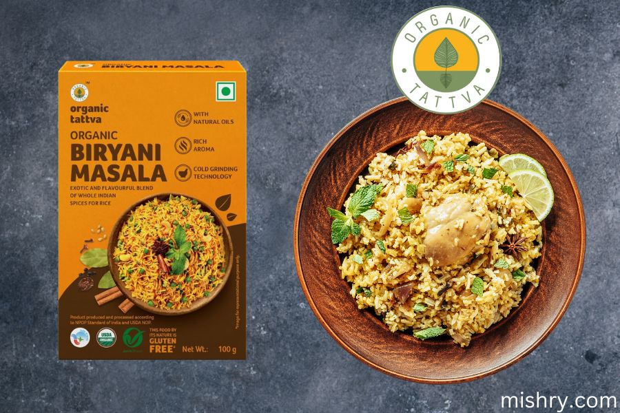 Organic tattva biryani masala