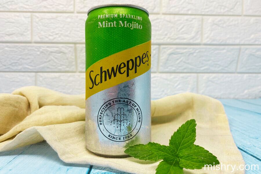 Schweppes Sparkling Mint Mojito packaging