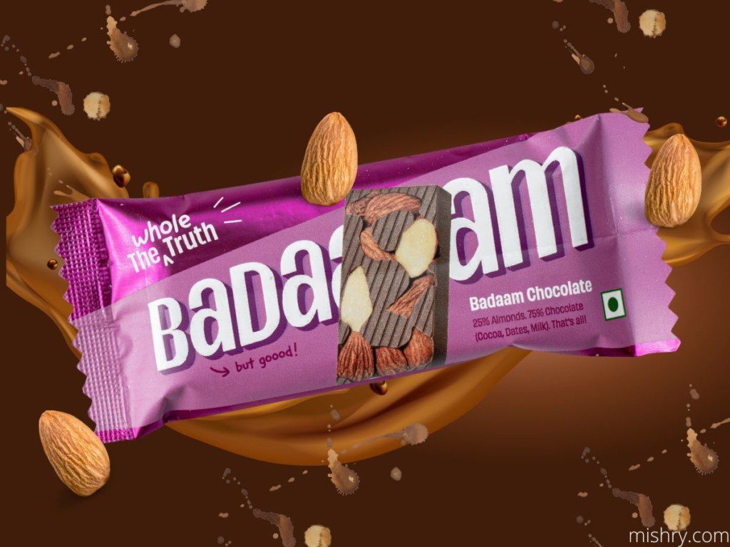 The whole truth badaam chocolate bar review