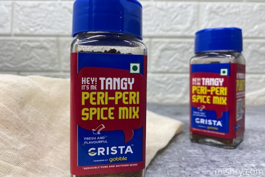 Crista peri peri spice mix packaging