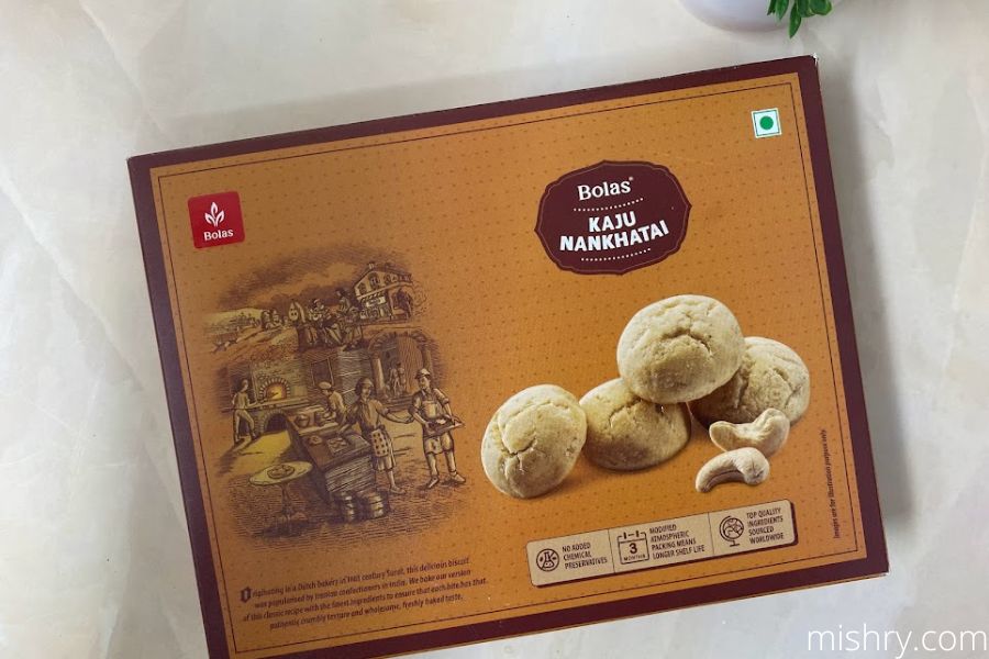 bolas kaju nankhatai packaging