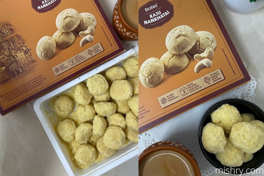 bolas kaju nankhatai review in process